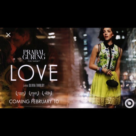 PRABAL GURUNG Digital FLORAL Drop Waist DRESS M - Picture 8 of 8